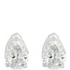 Pear Shaped Diamond Studs, 1 Carat Total Weight, in 14K White Gold