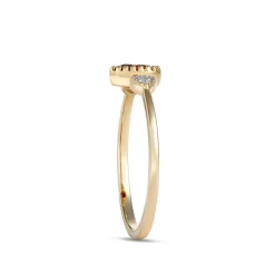 Pear Shaped Garnet Ring, 14K Yellow Gold Discount