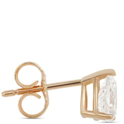 Pear Shape Diamond Studs, ⅔ Carat Total Weight in 14K Yellow Gold Outlet