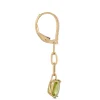 Peridot Dangle Earrings, 14K Yellow Gold