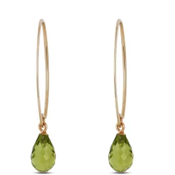 Peridot Drop Earrings 14K Best