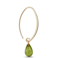Peridot Drop Earrings 14K Best