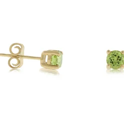Peridot Stud Earrings 14K Outlet