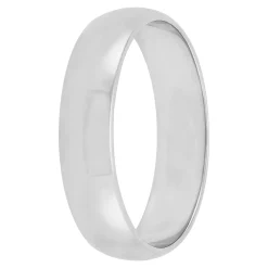 Polished Rounded 5mm Band in Platinum Clearance