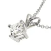 Princess Cut Diamond Pendant, ½ Carat Total Weight, 14K White Gold