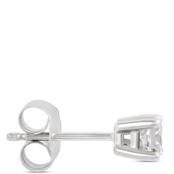 Princess Cut Diamond Studs, 14K White Gold Best