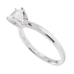 Ikuma Princess Cut Solitaire Diamond Engagement Ring, 14K White Gold Outlet