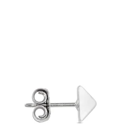 Pyramid Post Studs, 14K White Gold Discount