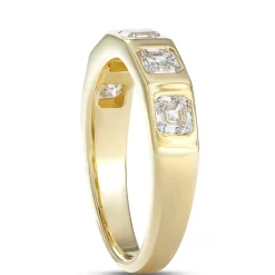 Radiant Diamond Band, 1 Carat Total Weight, 14K Yellow Gold Outlet