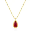 Rahaminov Pear Shaped Pink Tourmaline Pendant, 18K Yellow Gold Sale