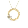 Roberto Coin Robert Coin 18k Yellow Gold Love In Verona Diamond Twist Necklace Outlet