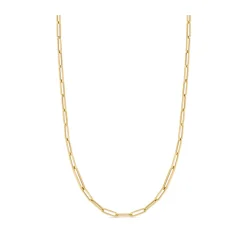 Roberto Coin Designer Gold Alternating Paperclip Necklace 18K Clearance