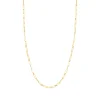 Roberto Coin Designer Gold Fine Paperclip Chain Necklace 18K New