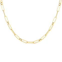 Roberto Coin Designer Gold Fine Paperclip Chain Necklace 18K Outlet