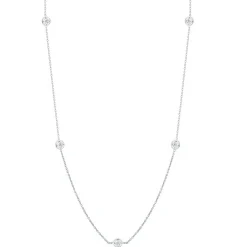 Roberto Coin Diamonds by the Inch 7-Station Diamond Necklace 18K Best
