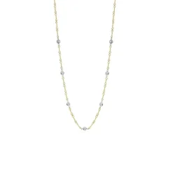 Roberto Coin Diamonds by the Inch 7-Station Diamond Necklace 18K New