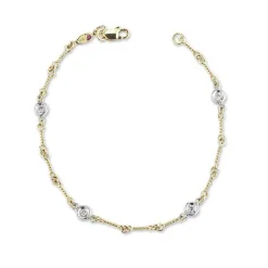 Roberto Coin Diamonds by the Inch 4-Station Diamond Bracelet 18K Hot