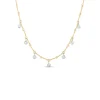 Roberto Coin Diamonds By The Inch Collection Dog Bone 18K Yellow Gold Diamonds Necklace New
