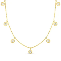 Roberto Coin Diamonds by the Inch 7-Station Diamond Necklace 18K Sale