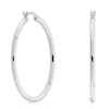 Roberto Coin 18k White Designer Gold Medium Round Hoop Earrings Best