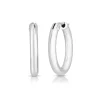Roberto Coin 18k White Designer Gold Large Oval The Perfect Hoop® Earrings Sale