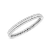 Roberto Coin 18k White Gold Siena Diamond 3 Row Bangle New