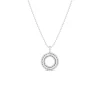 Roberto Coin 18k White Gold Siena Large Diamond Circle Necklace Hot