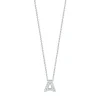 Roberto Coin 18k White Gold Tiny Treasures Diamond Love Letter “A” Necklace Discount