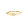 Roberto Coin 18K Yellow and White Gold Love In Verona Pave Diamond Flower Multi Band Bangle Outlet