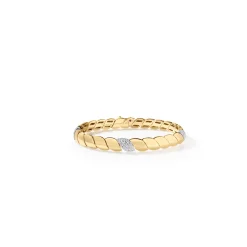 Roberto Coin 18K Yellow and White Gold San Marco Three Diamond Station Bracelet Online
