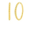 Roberto Coin 18k Yellow Designer Gold Bead Extra Large Hoop Earrings Best