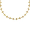 Roberto Coin 18K Yellow Gold Arabesque Alternating Diamond And Flower Necklace Outlet