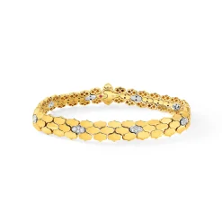 Roberto Coin 18K Yellow Gold Cobra Diamond Bracelet