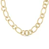 Roberto Coin 18K Yellow Gold Designer Gold Alternating Round And Oval Link Chain Necklace Hot