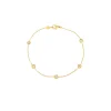 Roberto Coin 18K Yellow Gold Diamonds By The Inch Five Station Bracelet Sale