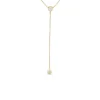 Roberto Coin 18K Yellow Gold Diamonds By The Inch Dangle Bezel Necklace Hot