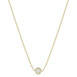 Roberto Coin 18K Yellow Gold Diamonds By The Inch Single Station Necklace Hot