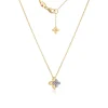 Roberto Coin 18K Yellow Gold Love In Verona Diamond Flower Necklace New