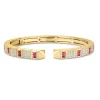 Roberto Coin 18K Yellow Gold Obelisco Pavé Diamond And Gemstone Cuff Bangle Online