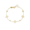 Roberto Coin 18K Yellow Gold Principessa Diamond And Flower Station Bracelet Sale