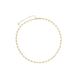 Roberto Coin 18K Yellow Gold Principessa Diamond And Flower Link Necklace