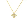 Roberto Coin 18K Yellow Gold Princess Flower Small Diamond Necklace Best