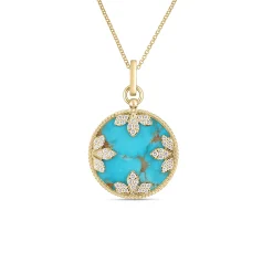 Roberto Coin 18K Yellow Gold Venetian Medallions Large Pendant Necklace Outlet