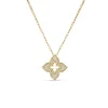 Roberto Coin 18K Yellow Gold Ventian Princess Pave Diamond Small Flower Necklace Discount