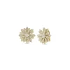 Roberto Coin 18K Yellow Margherita Pavé Diamond Flower Earrings Best