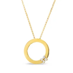 Roberto Coin Love In Verona Diamond Circle Of Life Necklace 18K Online