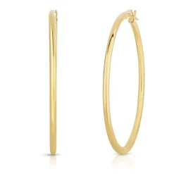 Roberto Coin Perfect Gold Hoop Earrings 18K Clearance