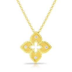 Roberto Coin Petite Venetian Princess Diamond Necklace 18K Sale