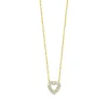 Roberto Coin Tiny Treasures Diamond Heart Necklace 18K Hot