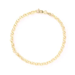 Rolo Bracelet with Lobster Clasp, 14K Yellow Gold Online
